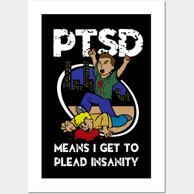 PTSD Wall Art by blackdrawsstuff